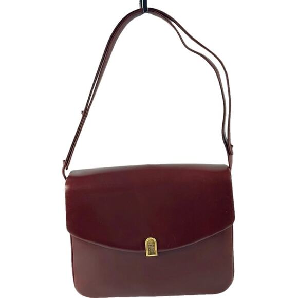 Rare Givenchy Bordeaux Leather Cross body bag - Picture 1 of 10